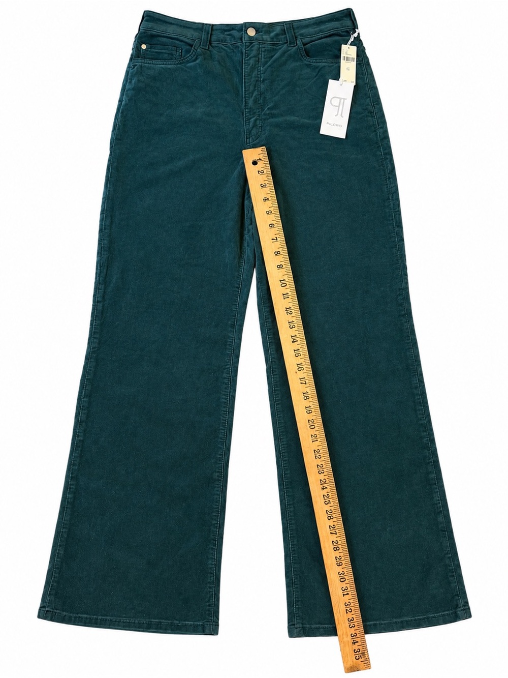 Austyn Green Corduroy 32 Anthropologie High Rise Wide Leg Jeans Pants New $158 - Picture 7 of 9